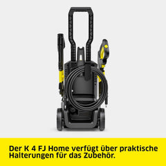 Kärcher Hochdruckreiniger K 4 Power Control Flex Home, Druck: max. 130 bar, Fördermenge: 420 l/h, Fläche: 30 m²/h, Wasserfilter, Gewicht: 11,5 kg, Hochdruckpistole, Dreckfräser, Strahlrohr, Home Kit