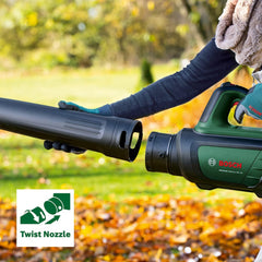 Bosch Akku-Laubbläser AdvancedLeafBlower 36V-750 (1x 2.0 Ah Akku, 36 Volt System, zum Entfernen hartnäckiger Blätter auf großen Flächen, geringes Gewicht: 2,8 kg, im Karton)