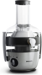Philips Entsafter – 1100W, 2L, HomeID-Rezepte-App, XXL-Einfüllffnung, QuickClean (HR1921/20), 25 x 43.2 x 29.6 cm, Edelstahl