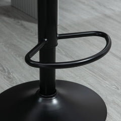 HOMCOM 2er-Set Barhocker höhenverstellbar, Kunstleder Braun