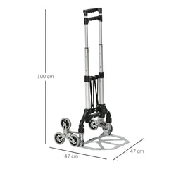 Durhand Treppensteiger Sackkarre 6 Räder faltbar Aluminium