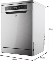 Hoover HF 4C6F0PW Geschirrspüler; 14 Maßgedecke; Freistehend, 60 cm breit; Energieeffizienzklasse C; Smarte Bedienung mit WiFi + Bluetooth-Technologie