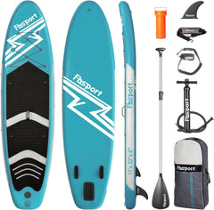 Premium-Stand-Up-Paddle-Board, Yoga-Board mit strapazierfähigem SUP-Zubehör und Tragetasche | Breiter Stand, Surf-Kontrolle, rutschfestes Deck, Leine, Paddel und Pumpe für Jugendliche und Erwachsene