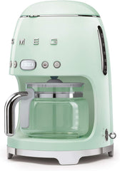 Smeg, DCF02BLMEU, Filter-Kaffeemaschine, Aroma und Autostart-Funktion, Glaskaraffe bis 12 Tassen, 2 Intensitätsniveaus, Warmhaltefunktion, 1050W, Mattschwarz