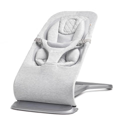 Ergobaby 3-in-1 Evolve Bouncer, Ergonomische Babywippe für Neugeborene ab Geburt bis zum Kleinkind, Babyschaukel mit Neugeboreneneinsatz (2,5 kg - 13,2 kg), Cream