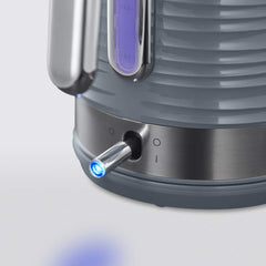 Russell Hobbs Inspire Grey Frühstückset Toaster, Wasserkocher und Kaffeemaschine