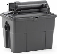 Pontec 50238 MultiClear Set 5000 - Komplettset aus Filterpumpe und Durchlauffilter , Durchlauffilterset, Mehrkammerfilter, Gartenteichfilter