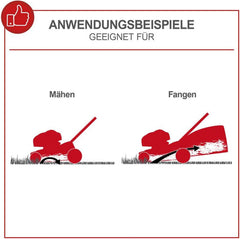 Scheppach Rasenmäher RM420 | 3in1-3,4PS | Schnittbreite 420mm | 45L Fangkorb | Schnitthöhenverstellung 25-75 mm | inkl. Motoröl