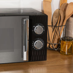 Russell Hobbs Honeycomb RHMM715G 17 Liter 700 W Grau Solo manuelle Mikrowelle mit 5 Leistungsstufen, integrierter Timer und Auftaufunktion