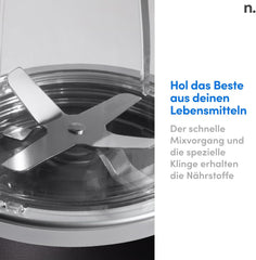 Nutribullet Pro 1200, Elektrischer Mixer, Zerkleinerer, Smoothie Mixer, Multifunktionsmixer, 1200w Leistung, 700ml und 900ml Glser, schwarz, NB120MB