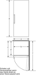 Bosch GIV11ADC0 Serie 6 Einbau-Gefrierschrank, 95 kWh, Jahr, 70 l, LowFrost, FreshSense, 72 x 56