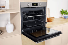 Privileg PBWR6 OH5F IN Einbau-Backofen/ Energieffizienzklasse A/ 71 L/ Hydrolyse-Reinigungsfunktion/ Multifunktions-Umluftbackofen Mit 7 Funktionen/ Edelstahl/ Turn&Go/ Click&Clean