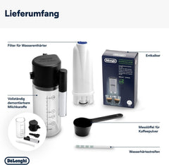 De'Longhi Magnifica Evo ECAM 292.81.B Kaffeevollautomat mit LatteCrema Milchsystem, 7 Direktwahltasten für Cappuccino, Espresso und weitere Kaffeespezialitten, 2-Tassen-Funktion, Schwarz