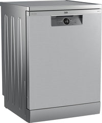 Beko BDFN26420W b300 freistehender Geschirrspüler, unterbaufhig, Platz für 14 Magedecke, Pro Inverter Motor, TrayWash, HygieneIntense, 6 Programme, WaterSafe+, Wei