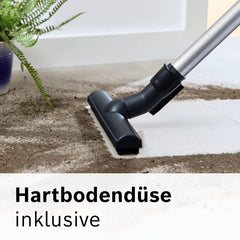 Bosch Staubsauger mit Beutel Serie 8 BGB75X494, Bodenstaubsauger, ideal für Allergiker, Hygiene-Filter, Bodendüse für Parkett, Teppich, Fliesen, langes Kabel, leise, 650 W, blau