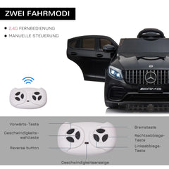 HOMCOM Kinder-Elektroauto Mercedes-Benz AMG mit Fernbedienung & Musik