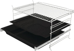 Gorenje 738971 Einbaubackofen-Set OptiBake Black Steam Pyro Set / 77L / Heißluft/Pyrolyse/ExtraSteam/GentleClose/AirFry/Pizzamode 300°C/PerfectGrill/Induktions-Kochfeld mit BridgeZone/schwarz