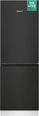 Heinrichs Fridge Freezer Combination 175 Litres, Cooling Volume 122 L, Freezer 53 L, LED Interior Lighting, Fridge Door Hinge, Changeable, Quiet 39 dB, Large Freezer Boxes, 7 Temperature Levels, inox