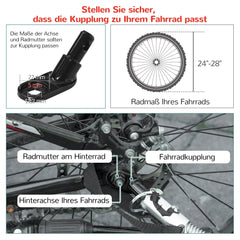HOMCOM Kinderfahrradanhänger 2in1 Schiebewagen sichere Fahrt rot
