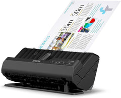 Epson Wi-Fi Scanner ES-C320W, kompakter A4 Business Scanner mit geringem Stromverbrauch, Duplex-Einzugscanner mit vielseitiger Medienverarbeitung, schwarz