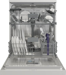 Beko BDFN26420W b300 freistehender Geschirrspüler, unterbaufhig, Platz für 14 Magedecke, Pro Inverter Motor, TrayWash, HygieneIntense, 6 Programme, WaterSafe+, Wei