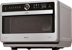 Bauknecht Jet Chef MW 179 IN Edelstahl 5in1-Multifunktionsmikrowelle/ 1000 W/ 33 L Garraum/Heißluft 1500 Watt/ Quartz Grill 1200 W/DualCrisp/ Dampfgaren/Schmelz- und Schnellauftau-Funktion