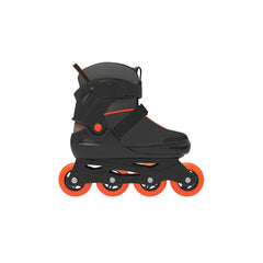 CRIVIT Jugend-Softboot-Inlineskates, größenverstellbar (schwarz/orange) - B-Ware neuwertig