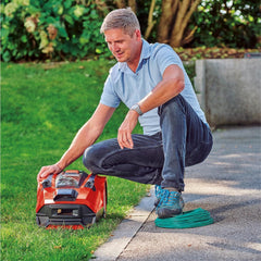 Einhell Mhroboter FREELEXO CAM 500 Power X-Change (18V, Kamera ersetzt Begrenzungsdraht, für 500 m, Brushless, bis 25% Steigung, Schnittbreite 18 cm, inkl. 3,0 Ah Akku, 5 m Magnetband)