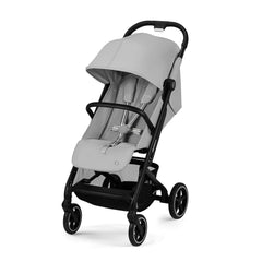 Cybex Gold Kinderwagen Beezy mit One-Pull Harness, Ab Geburt bis ca. 4 Jahre (max. 22 kg), Kompakt und ergonomisch, Almond Beige (Beige mit schwarzem Rahmen)