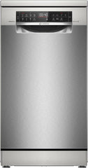 Bosch SPV2IKX10E Serie 2 Smarter Geschirrspüler vollintegriert, 45 cm breit, Besteckkorb, Extra Trocknen auf Knopfdruck, InfoLight roter Lichtpunkt am Boden, AquaStop Schutz gegen Wasserschäden, Weiß