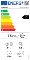 Bauknecht BUO 3O41 PLT X Unterbau-Geschirrspüler 60 cm /14 Maßgedecke /10 Standardprogramme und 1 Sensorprogramm/PowerClean/ActiveDry/Besteckschublade/Vollwasserschutz