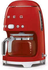Smeg, DCF02BLMEU, Filter-Kaffeemaschine, Aroma und Autostart-Funktion, Glaskaraffe bis 12 Tassen, 2 Intensitätsniveaus, Warmhaltefunktion, 1050W, Mattschwarz