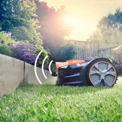 LawnMaster VBRM16 OcuMow Mhroboter für geeignet für bis zu 100 qm-Selbstfahrender Rasenmher Roboter mit MX 24V 4.0Ah Lithium-Ionen Akku Ohne Kabel