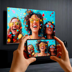 DYON Smart 40 VX-2-40 Zoll (100 cm) Full-HD Smart TV mit HD Triple Tuner (DVB-C/-S2/-T2), App Store, Prime Video, Netflix, YouTube, DAZN, Disney+, waipu.TV, Hotelmodus