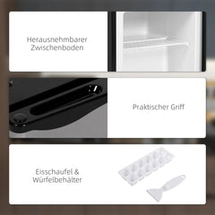HOMCOM Mini-Gefrierschrank 35 L Silber – kompakt & effizient