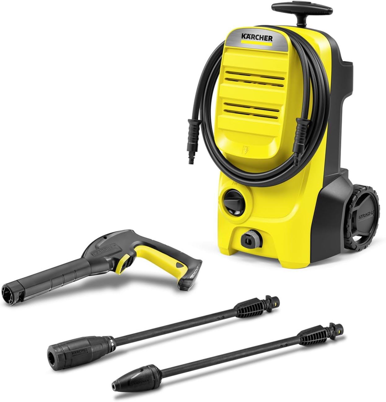 Kärcher Hochdruckreiniger K 4 Power Control Flex Home, Druck: max. 130 bar, Fördermenge: 420 l/h, Fläche: 30 m²/h, Wasserfilter, Gewicht: 11,5 kg, Hochdruckpistole, Dreckfräser, Strahlrohr, Home Kit
