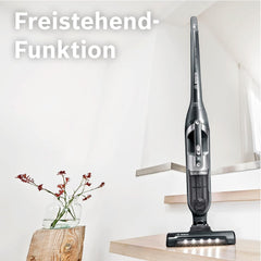 Bosch Akku-Staubsauger Flexxo 2in1 Serie 4 BBH32101, kabelloser Handstaubsauger, beutellos, hohe Saugleistung, Lange Laufzeit, Kurze Ladezeit, Fugendüse, alle Bodenarten, schwarz
