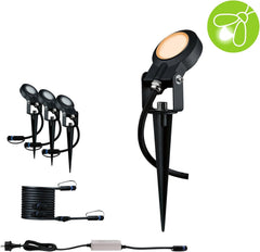 Paulmann Leuchten Paulmann 93696 Outdoor Plug & Shine 3er-Set Spot Sting Basisset IP67 3000K 3 x 6W