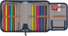 LÄSSIG 7-teiliges Schulranzen Set Kinder/School Set Boxy Unique Schwarz