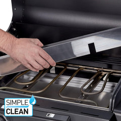 Enders Elektrogrill eCRAVE 2, mit Gussrost, Grillwagen mit viel Stauraum, SIMPLE CLEAN™ Reinigungssystem, 2 leistungsstarke Heizelemente, formstabile Garhaube mit integriertem Thermometer #97116