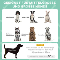 PawHut Erhöhtes Hundebett Outdoor mit Dach – Hellgrau, atmungsaktiv