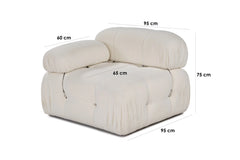Bubble L1 Modulares Sofa - Weiss