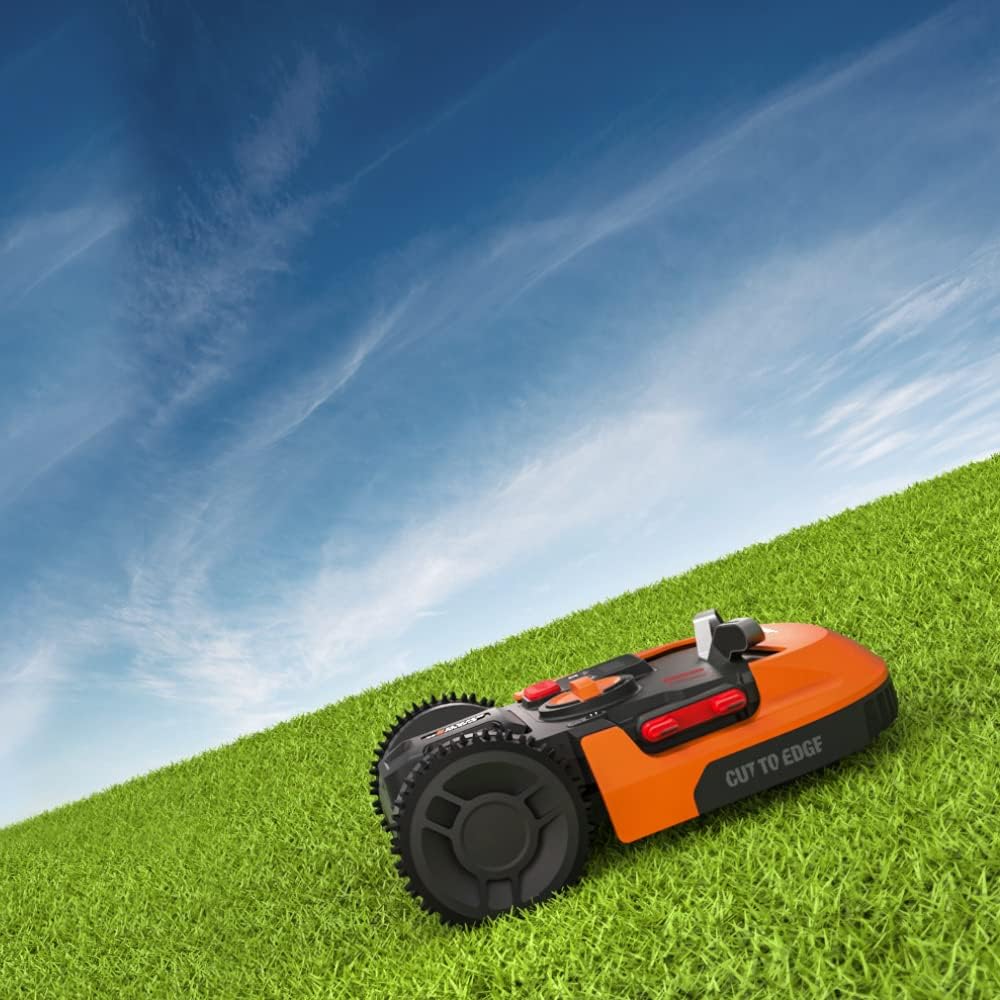 WORX Landroid M WR141E Mhroboter/Akkurasenmher für kleine Grten bis 500 qm/Selbstfahrender Rasenmher für einen sauberen Rasenschnitt, Bunt