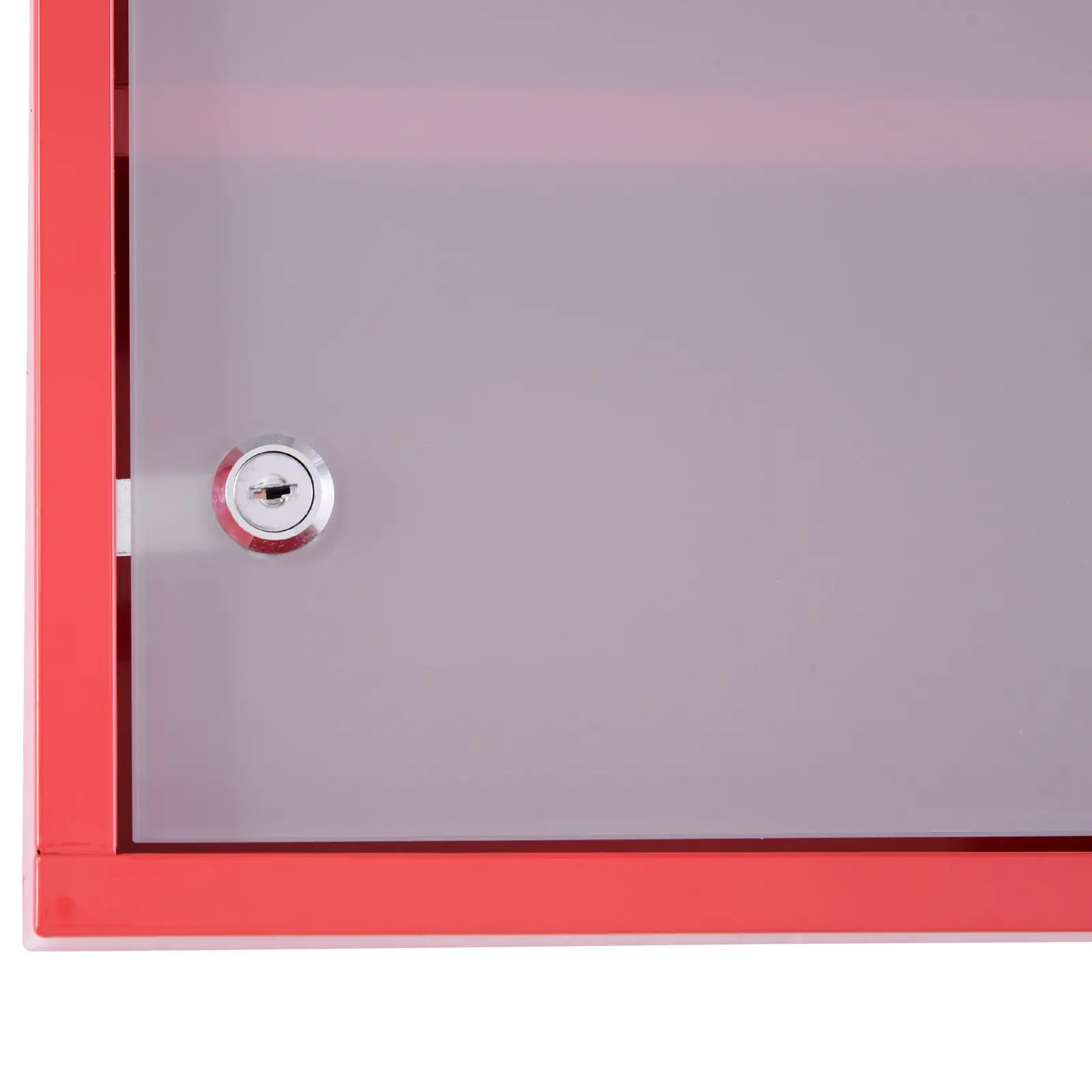 HOMCOM Medizinschrank abschließbar Tip-On Automatik Sicherheitsglas