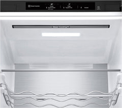LG GBV22NCCEP Kühl-/Gefrierkombination – Smart Inverter Compressor, Total No Frost, Modern Flat Door Design, Matt Schwarz Metallic, Energieeffizienz A