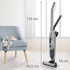 Bosch Akku-Staubsauger Flexxo 2in1 Serie 4 BBH32101, kabelloser Handstaubsauger, beutellos, hohe Saugleistung, Lange Laufzeit, Kurze Ladezeit, Fugendüse, alle Bodenarten, schwarz