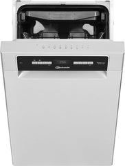 Bauknecht BSUO 3O23 PF X Unterbau-Geschirrspüler/ 45 cm Breite/PowerClean/Besteckschublade/Vollwasserschutz/Hygieneprogramm/Sensor-Programm/Kindersicherung