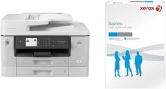 Brother MFC-J6940DW DIN A3 4-in-1 Farbtintenstrahl-Multifunktionsgerät (2 x 250 Blatt Papierkassette, Drucken, scannen, kopieren, faxen), Weiß, Mittel