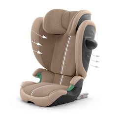 CYBEX Gold Kinder-Autositz Solution G i-Fix, Für Autos mit und ohne ISOFIX, Ab ca. 3 bis 12 Jahre (100 - 150 cm), Ab ca. 15 bis 50 kg, Lava Grey