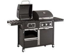 tepro Kohle-Gas-Grill »Toronto Kombi«, 8,7 kW Leistung, 3 Edelstahlbrenner, 2 Ablagen